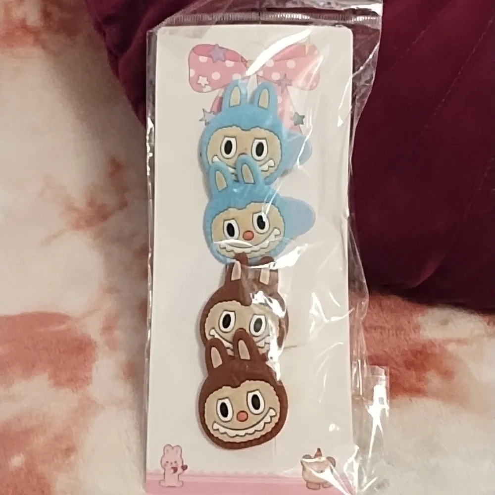 LaBuBu Face Hair Clips NWT